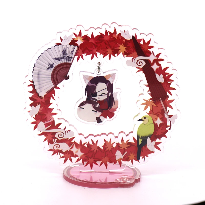 

Аниме игры Тянь Гуань Ci Fu Hua Cheng Xie Lian фигурка на акриловой подставке модель плиты двухсторонний стол декора украшения подарки на Рождество