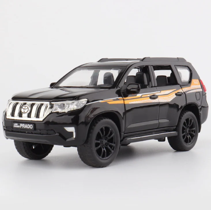 Новый 1:32 TOYOTA PRADO SUV Литой Сплав модель автомобиля Diecasts & Toy звук и светильник сзади