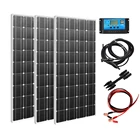 12В 360 Вт монокристаллическая солнечная панель стартер полный комплект 18В с 30А Контроллер заряда Солнечный Кабель для дома автомобиля и т. Д.