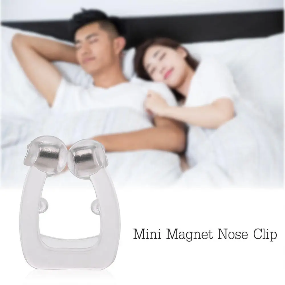 

2pcs Silicon Mini Magnet Nose Clip Anti Snoring Apnea Nose Buds Anti Snore Breathe Aid Stop Snore Device Sleeping Stop Snore