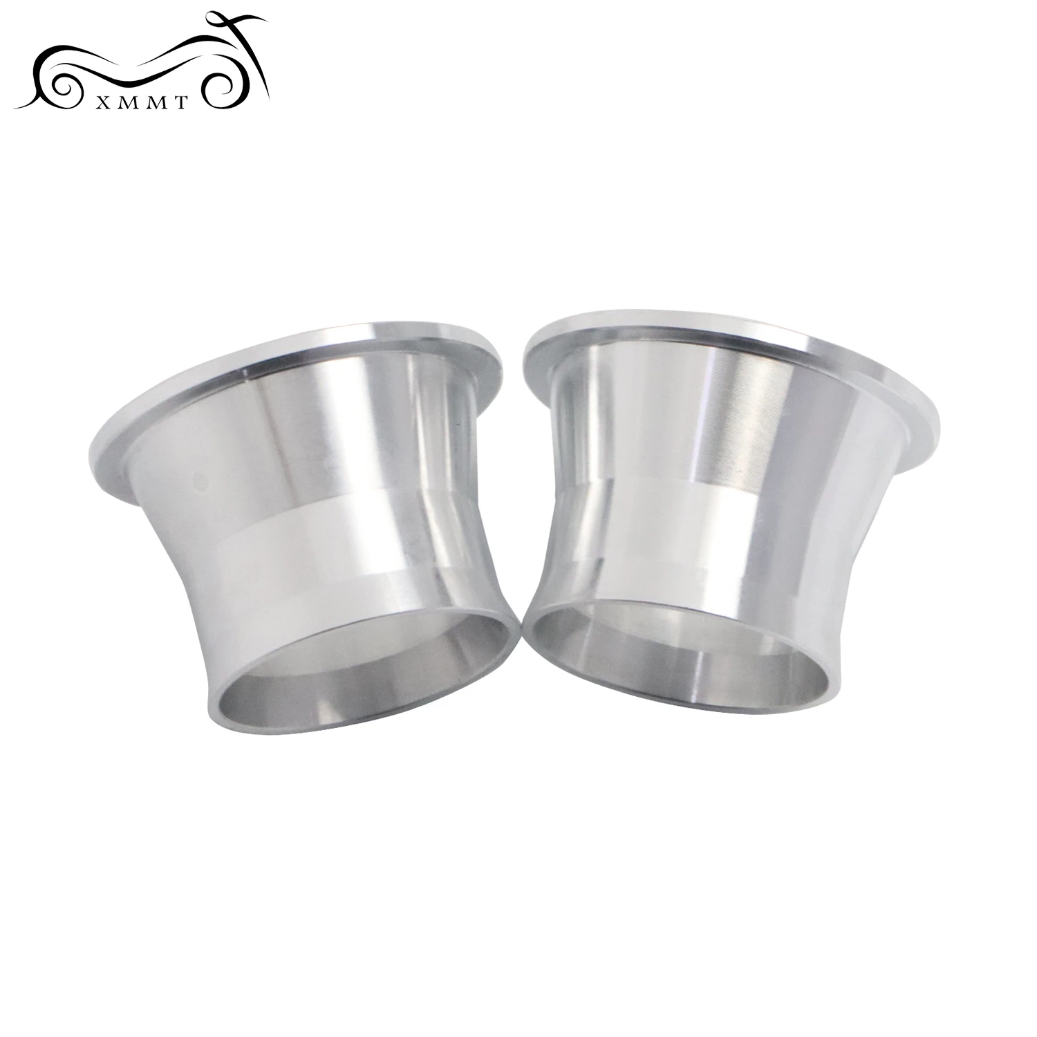 1 пара хром Мотоцикл выхлопной Порты и разъёмы крутящий момент конус