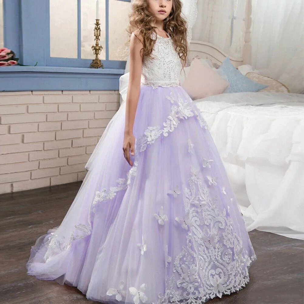 Glitz пышные платья для маленьких девочек Vestido 2021 трапециевидные цветочные