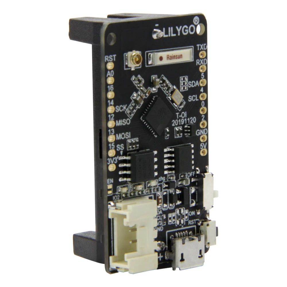 LILYGO®TTGO T OI ESP8266 чип Перезаряжаемые 16340 Батарея держатель совместим с мини D1