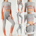 Женские комплекты для йоги VERTVIE, спортивный комплект из 2 предметов для спортзала, фитнеса, спорта, брюки, леггинсы, спортивная одежда, леггинсы, бесшовные спортивные рубашки