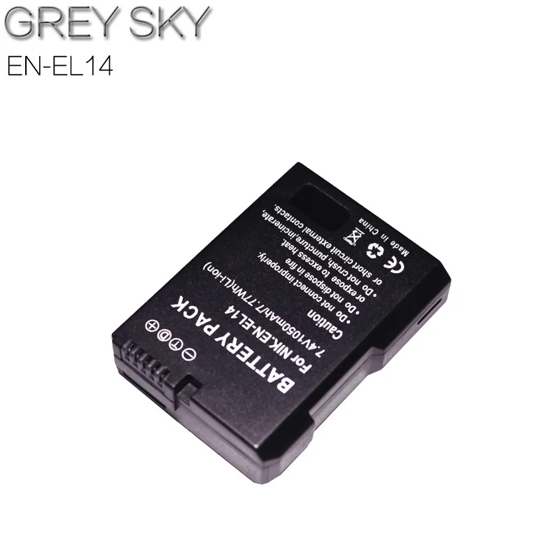 1 battery 2 шт. EN-EL14 EN-EL14a ENEL14 RU EL14 EL14a Батарея+ ЖК-дисплей USB Dual Зарядное устройство для Nikon D3100 D3200 D3300 D5100 D5200 D5300 P7000 - Цвет: 1 battery