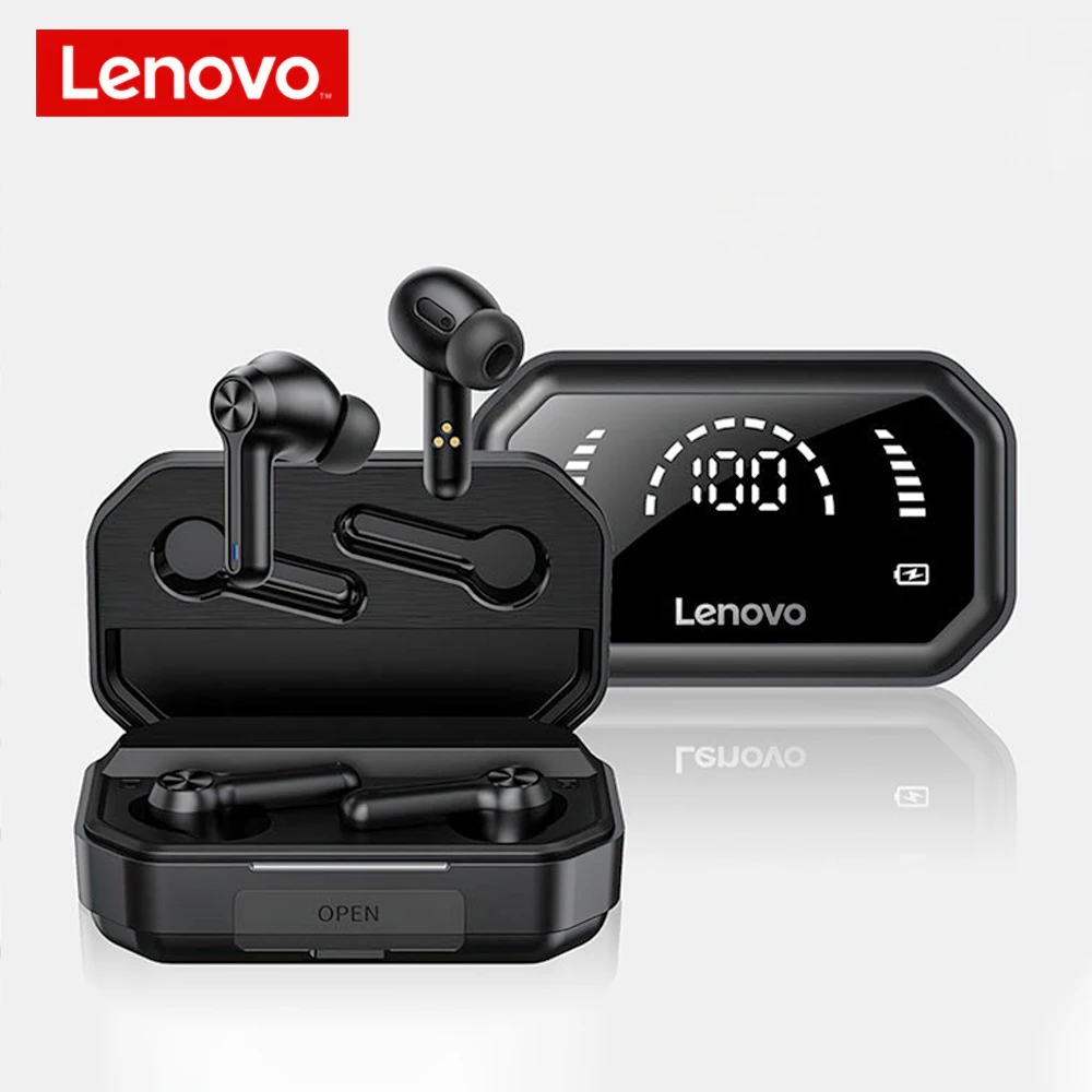 

Lenovo LP3 Pro 1200mAh Power TWS bluetooth 5.0 Wireless Earphone Dual Drivers HiFi Stereo Mic Sports Headphone With LED Display