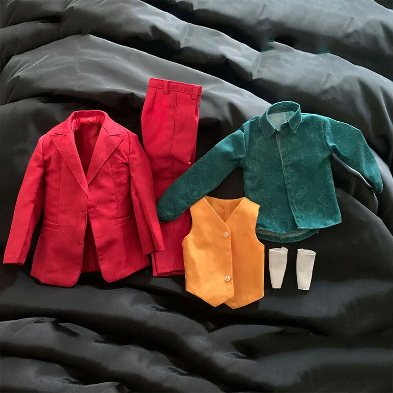 

CUKE игрушки Масштаб 1/6 Джокер мужской красный костюм комплект одежды аксессуары модель MA-002 подходит для 12 "Солдат экшн-фигурки Куклы