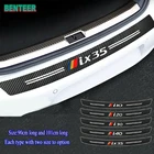 Наклейка для защиты бампера автомобиля из углеродного волокна для Hyundai i10 i20 i30 i40 ix35 tyling