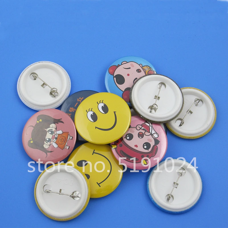 100 шт./партия пластиковые пустые детали для значков и кнопок принадлежности