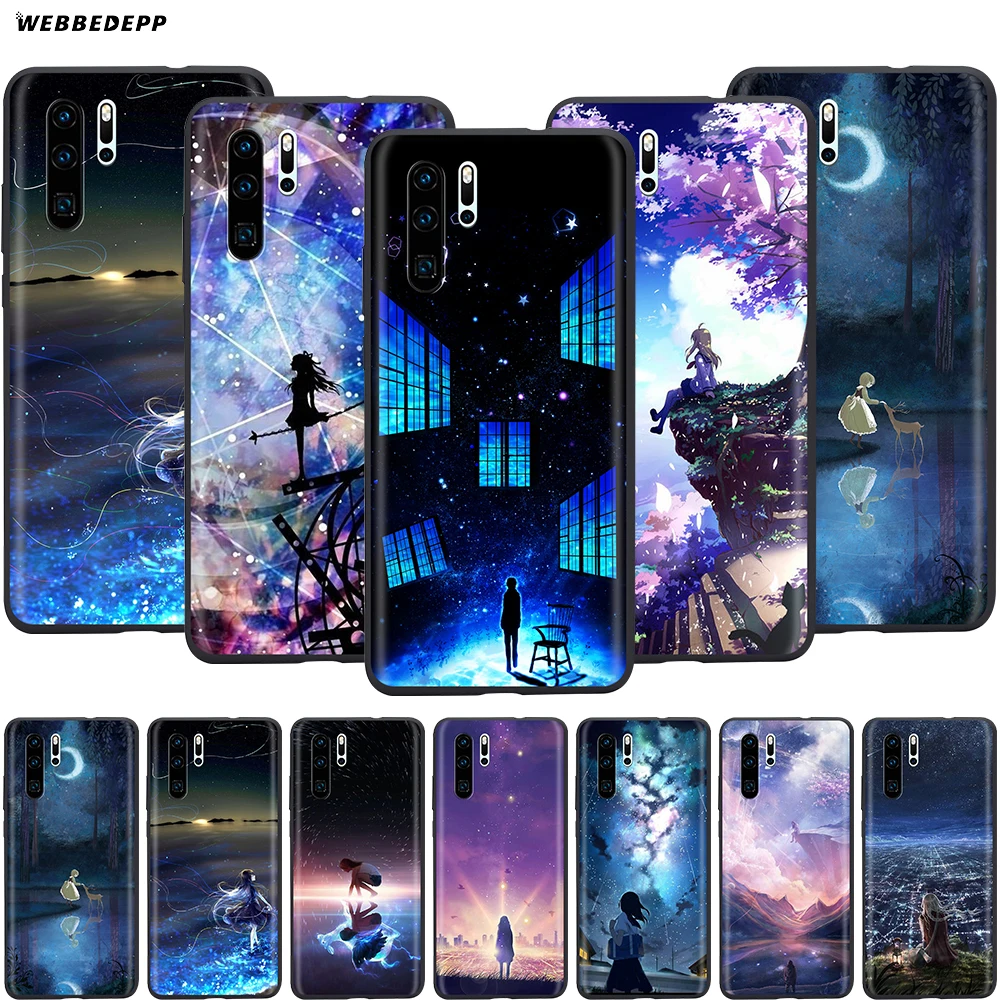 Webbedepp чехол с аниме Звездный день для Huawei Honor 6A 7A 7C 7X 8 8X 8C 9 9X 10 20 Lite Pro Note View|Бамперы| |