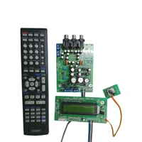 Board display HiFi инфракрасные наушники с дистанционным управлением микрофоном управление Регулировочная доска усилитель преамп доска вход выбор тон доска с дисплеем T0914 - Цвет: Board display