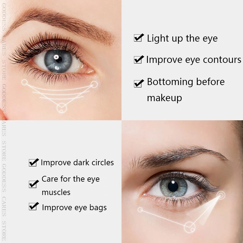 24K Сыворотка для глаз с золотой кислотой 35 мл против морщин устранения темных