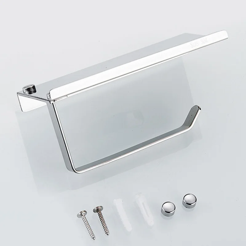 rovogo stainless steel toilet paper holder with phone self bathroom accessories tissue roll dispenser storage free global shipping