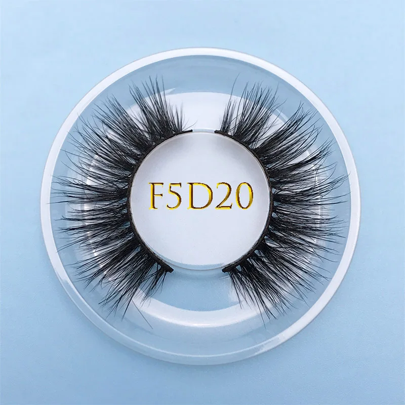 F5D20 MIKIWI изготовленная на заказ коробка 20 мм 5D83 искусственные норковые ресницы накладные ресницы "крест-накрест" натуральных длинных ресниц макияж 5DMink ресниц удлинитель с многослойным покрытием - Цвет: F5D20