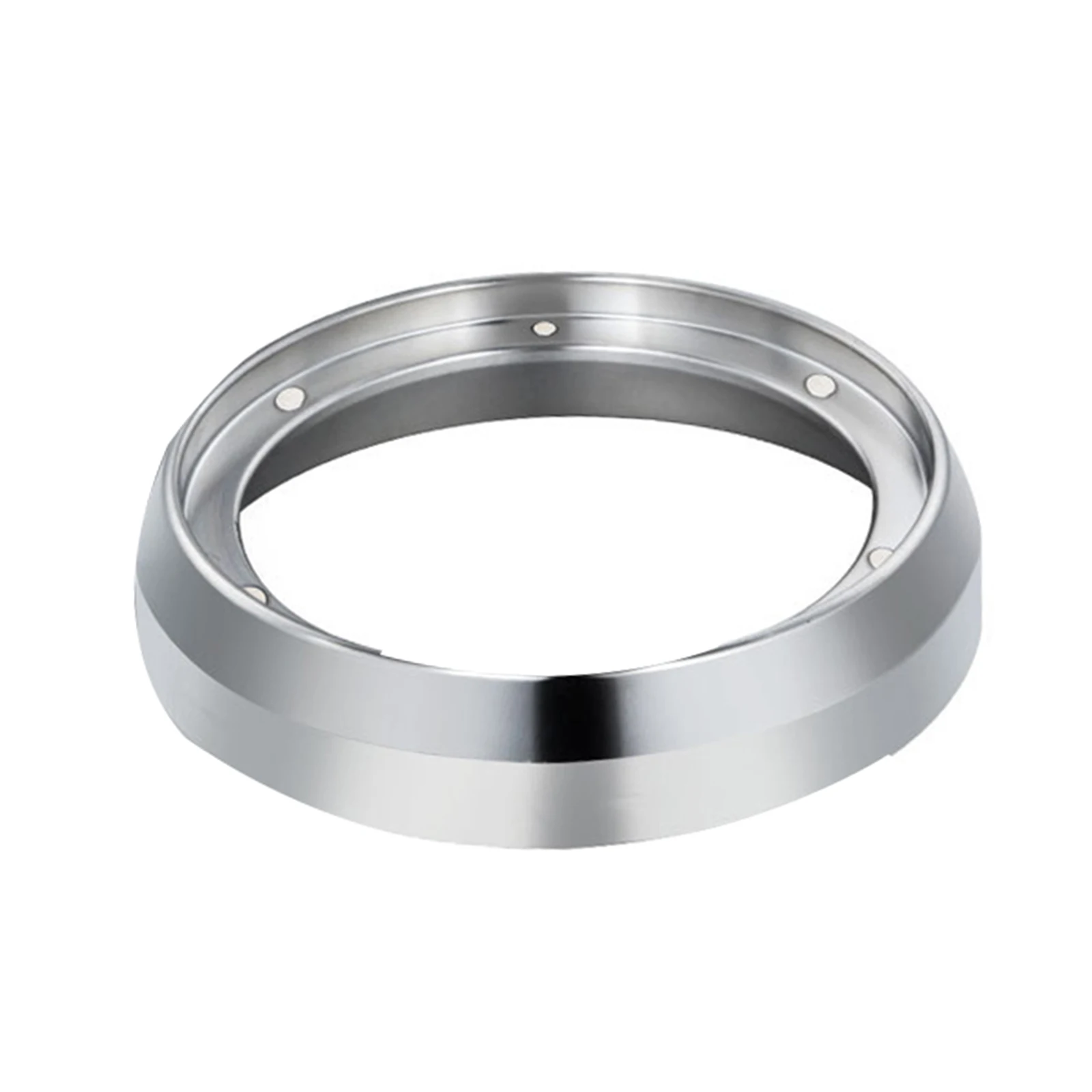 

54MM Espresso Dosing Funnel Magnetic Stainless Steel Coffee Dosing Ring Compatible with 54mm Portafilter for Bar Home FBS889