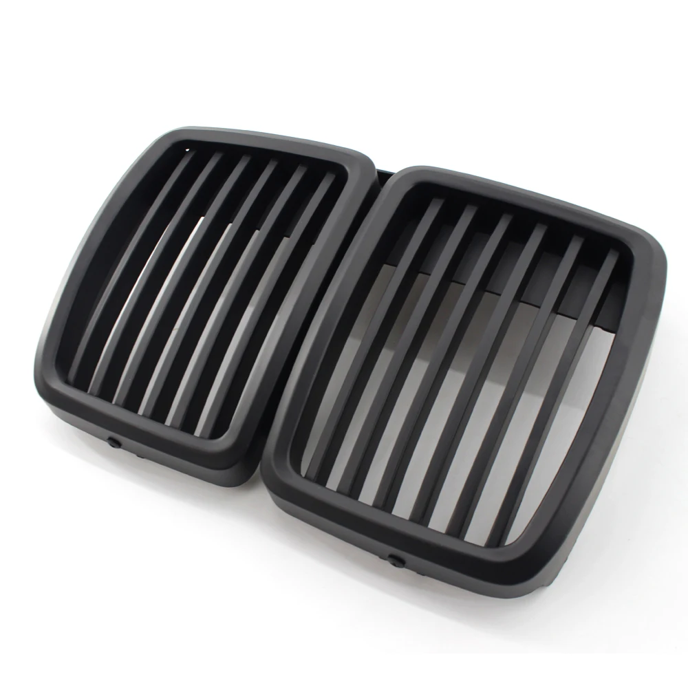 Автомобильная решетка матовый черный передний бампер радиатора гоночная замена