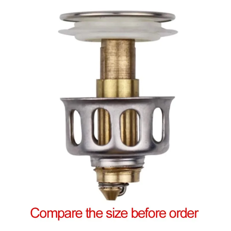 Прочная латунная крышка для раковины 35 мм круглая с отверстием в ванной комнате