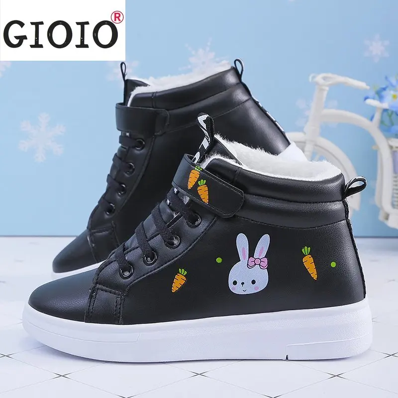 

Womens Shoes Winter Shoes Woman Warm Fur Plush Lady Casual Lace Up Fashion Sneakers Zapatillas Mujer Platform Snow Boots Black