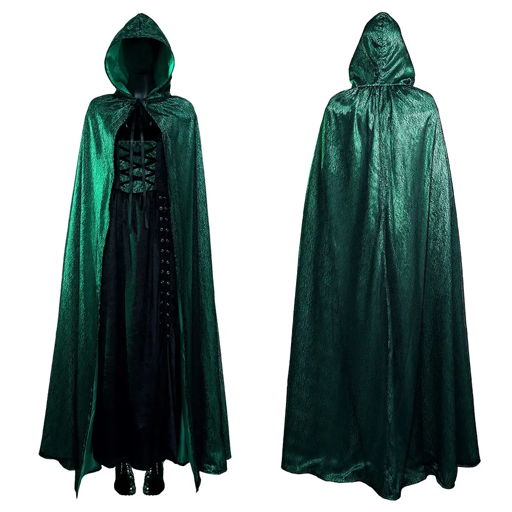 

Emerald Sorceress Cosplay Costumes Cloak Dress Outfits Halloween Carnival Suit