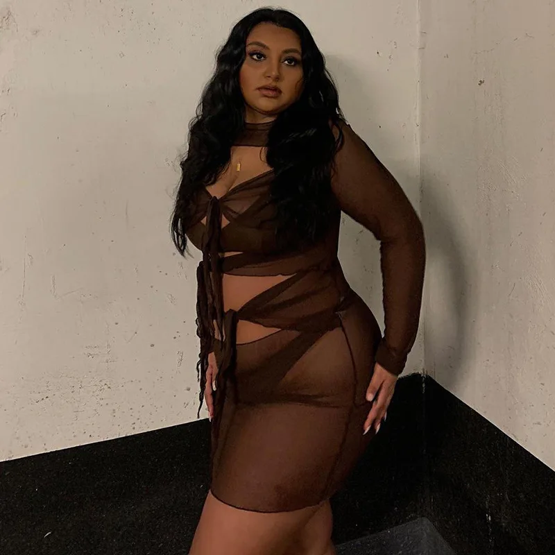 

BIIKPIIK Female Slash Neck Mini Dresses Summer Drawstring Hollow Out Dress Women Clothing Solid Beach Casual Basic Streetwear