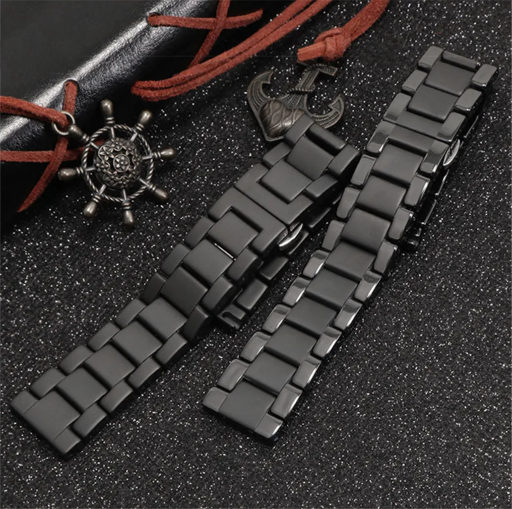 18/20/22mm Matte Ceramic Strap for Samsung Galaxy Watch 4 Classic 42/46mm Active 2 Gear S3 Bracelet Band for Huawei GT 2/2e/Pro