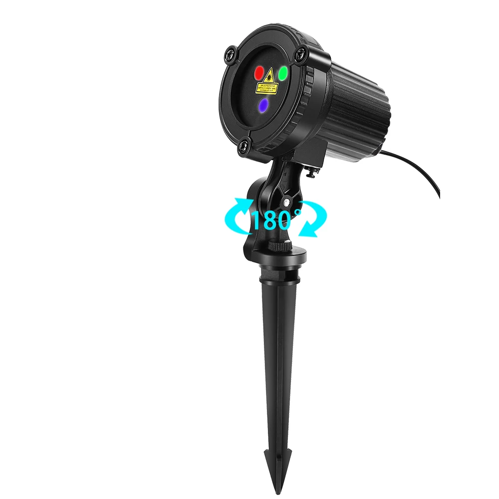 32 rgb christmas laser light projector outdoor garden waterproof dj laser christmas tree villa house holiday lights free global shipping