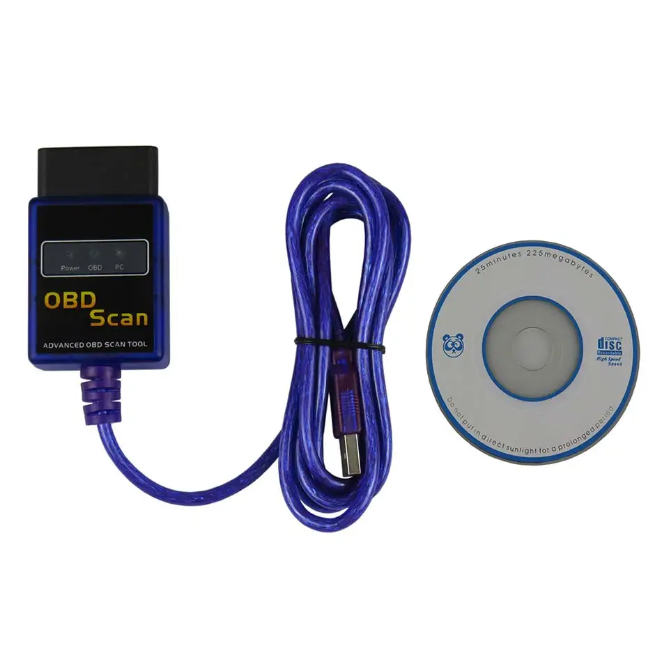 Vgate Obd2 сканер ELM327 USB V1.5 Автомобильный диагностический интерфейс Elm 327 в 1 5 OBDII OBD 2