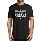 Забавная Летняя мужская футболка из 100% хлопка с надписью гордый член сообщества ЛГБТ, новинка, Женская Повседневная Уличная одежда, мягкая футболка