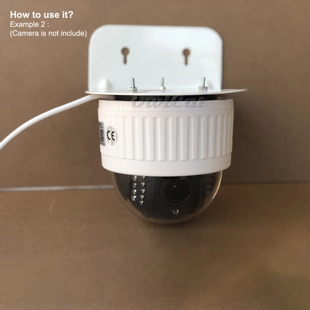 OwlCat 160 мм настенный кронштейн для купольной камеры CCTV кронштейн полусфера сторона Установка Стенд Поддержка металл открытый белый