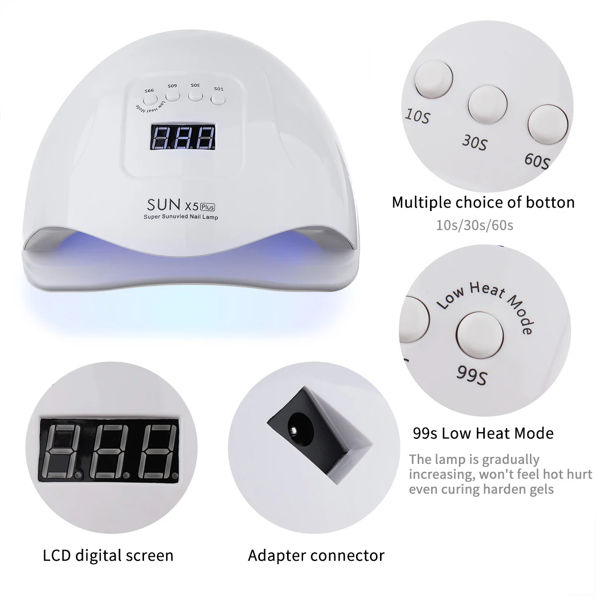 Домашний набор ногтей для маникюра Monja УФ светодиодный Сушилка с акриловым гелем