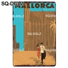 Жестяная Вывеска с изображением города Майорки, винтажная металлическая вывеска, Настенный декор для бара, домашний декор, картина, арт-постер