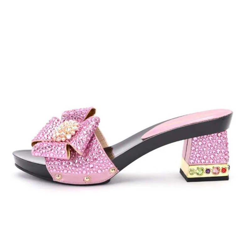 Размер 38 43 новый итальянский дизайн африканские и нигерийские Вечерние туфли на