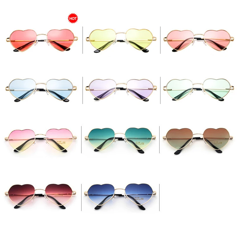 RBRARE 2021 розовые солнцезащитные очки в форме сердца металлические женские