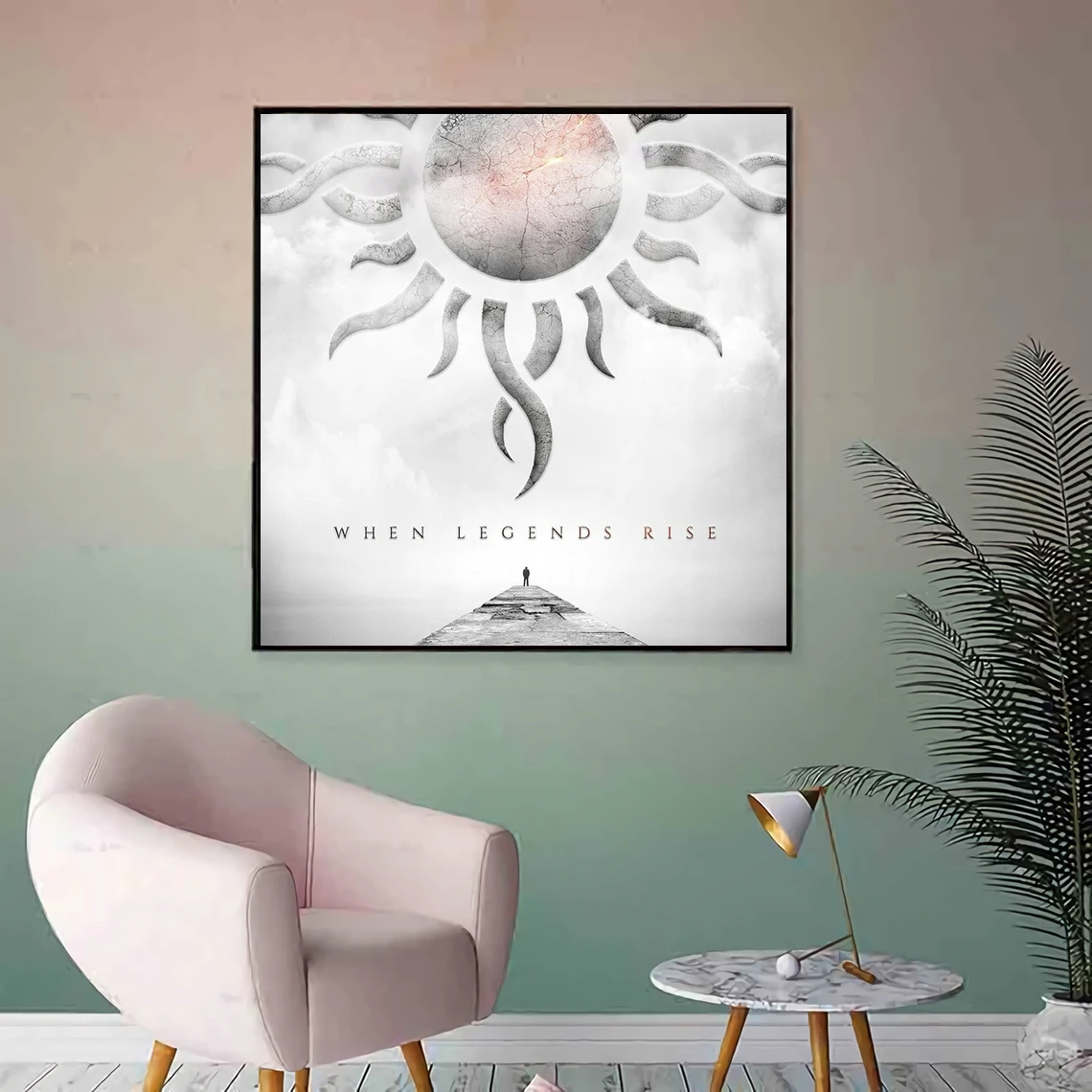 Godsmack When Legends Rise музыкальный альбом холст плакат искусство хип-хоп рэпер