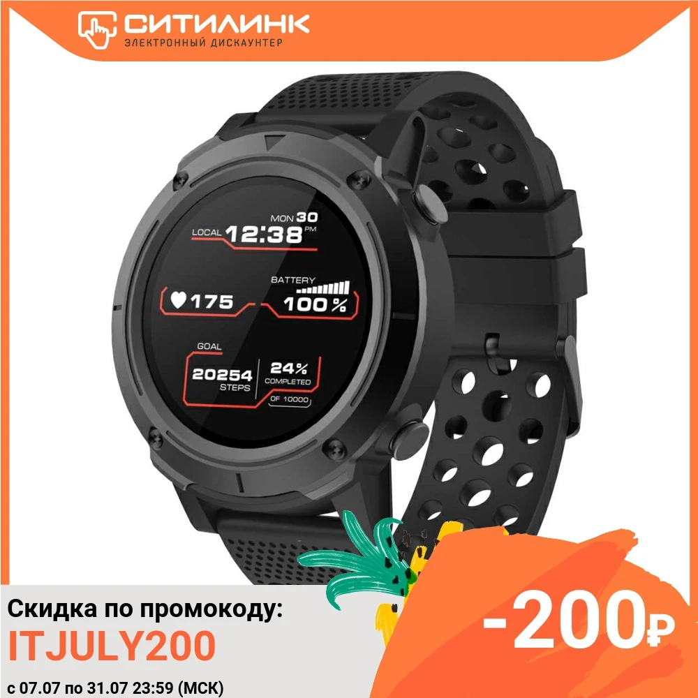 Смарт часы CANYON Wasabi 48мм 1.3&quot черный / (cns sw82bb)|Смарт-часы| |