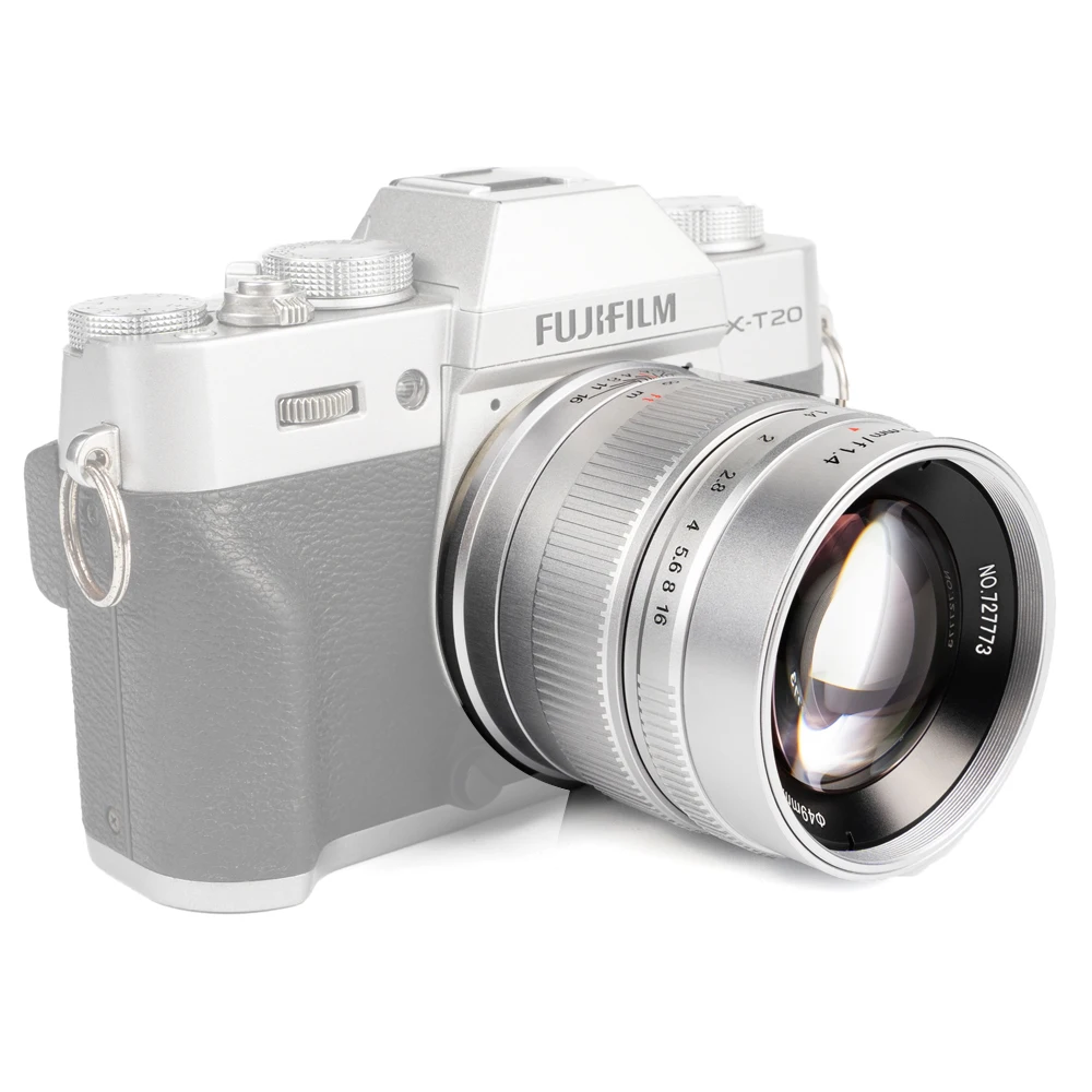 

7artisans 55mm F1.4 Lens Large Aperture Portrait MF Camera Lens For Canon EOS-M Mount Sony E Fujifilm M4/3 Mount Camera