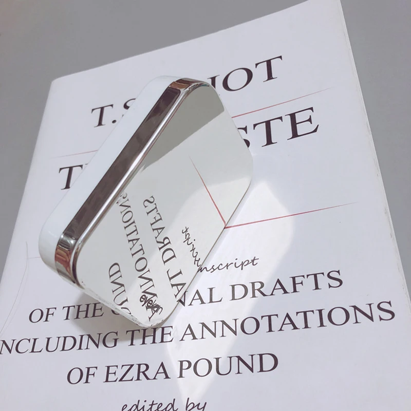 Зеркальный чехол для контактных линз с покрытием простая двойная коробка