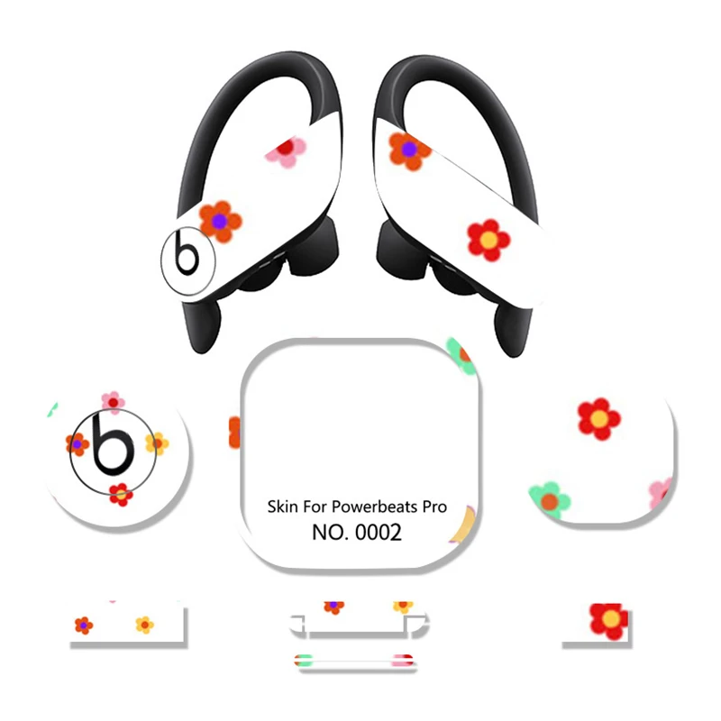 01 white Mr NEW применимый для Powerbeats Pro стикер для наушников защитная пленка Beats стикер s Персонализированная наклейка против царапин s Cool Hot - Цвет: 01 white