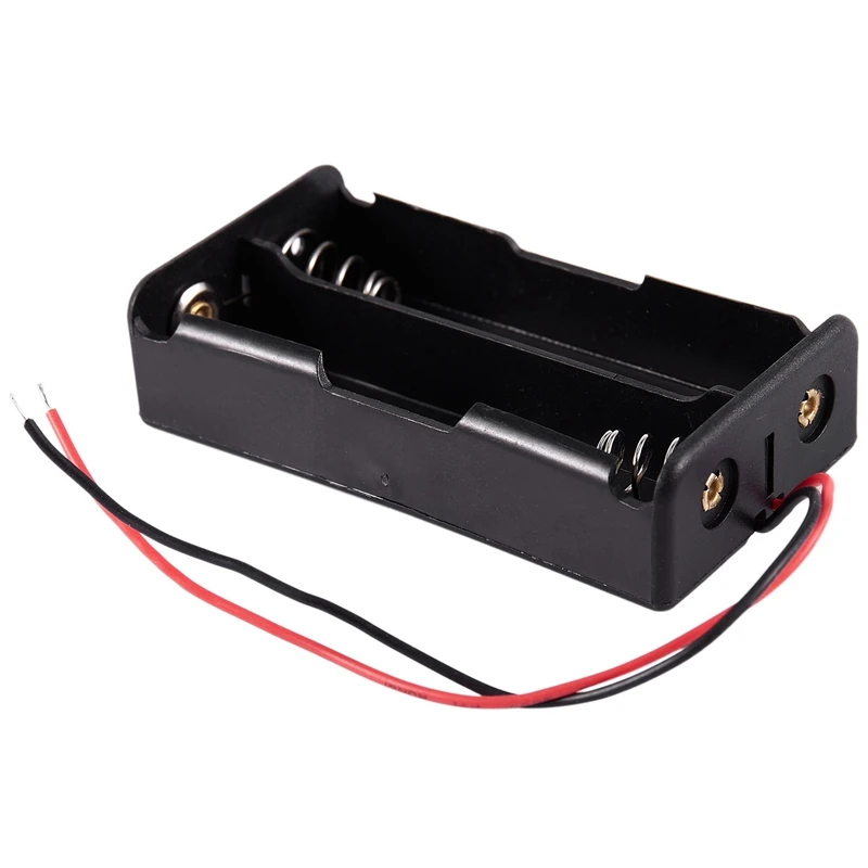 Черный пластиковый держатель для батарей 2 шт. чехол с проводом 4x18650 14 8 в и 3 черный