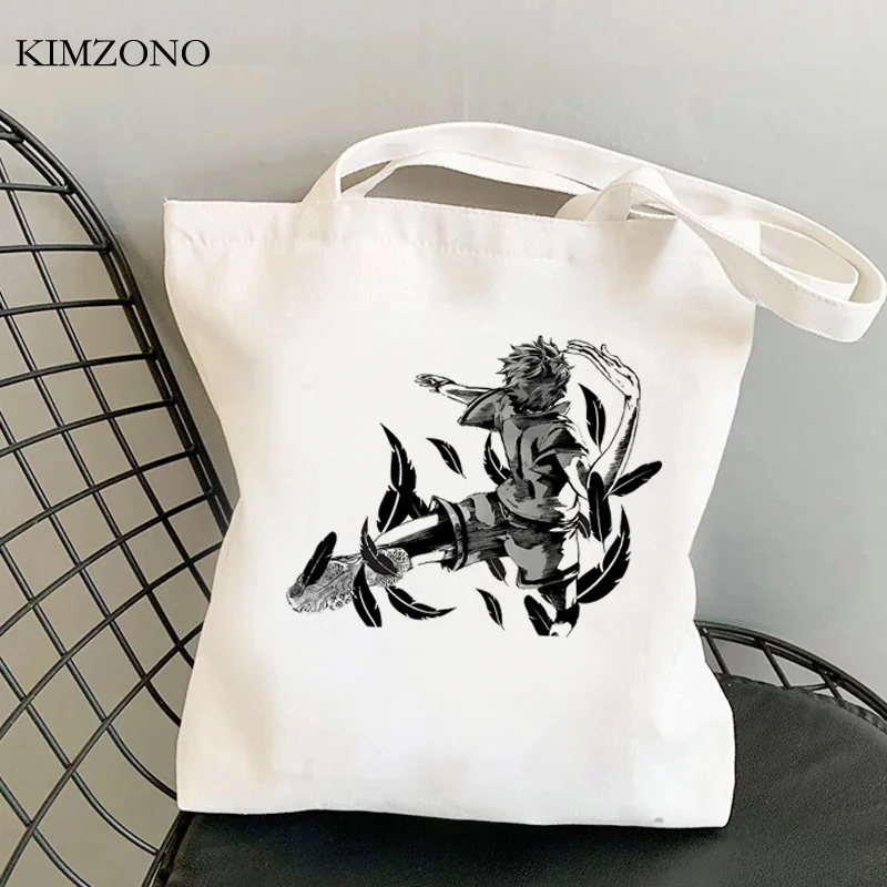 

Haikyuu shopping bag bolso cotton shopper tote grocery bolsa bag ecobag reciclaje sacola string sac tissu