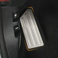 bjmycyy car rest pedal panel decoration patch for honda crv cr v 2017 2018 auto accessories