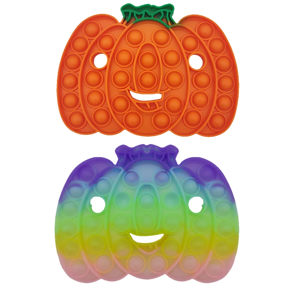 Juguete antiestr&eacute;s para ni&ntilde;os y adultos, juguete sensorial para apretar, con burbujas, calabaza, fantasma, alivio de la tensi&oacute;n para adultos-0