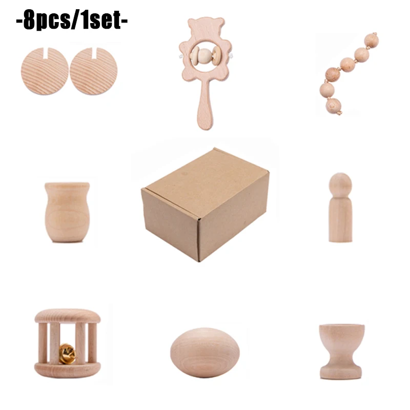 

Children's Birth Gift Bath Toys Set Kid Swaddle Wrap Baby Milestones Brush Rattle Bracelet Bibs Photography Supplies Birth Gift