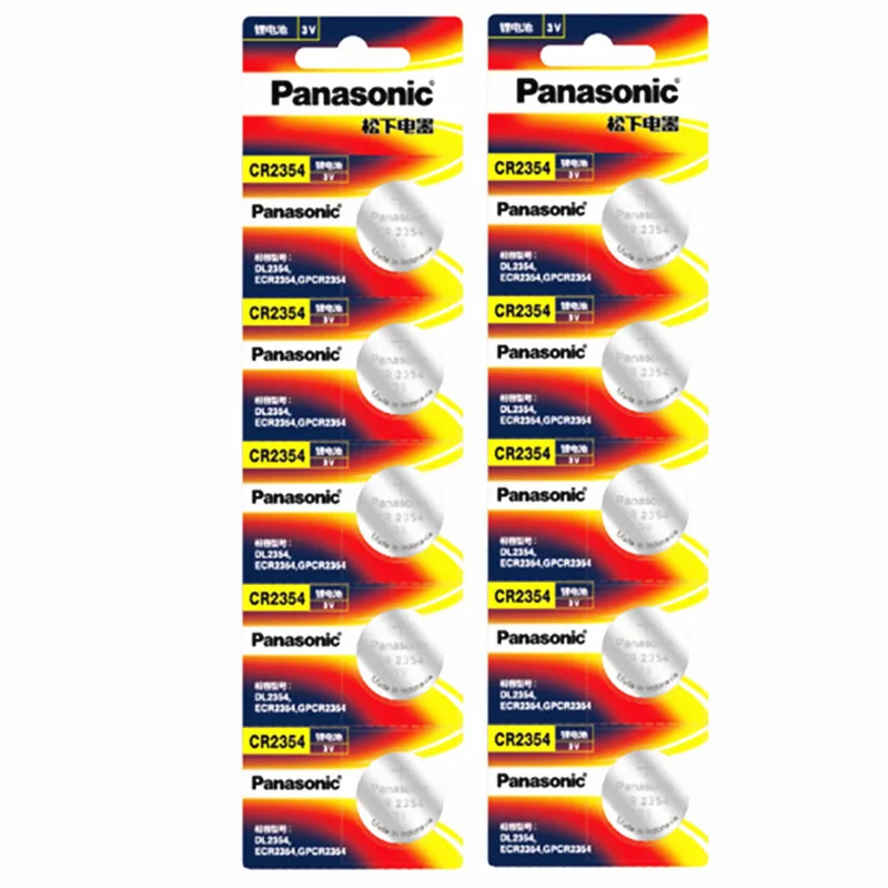 

10PCS/LOT New Original Battery For Panasonic Car remote key 3V Li battery CR2354 button battery instrument and meter batteries