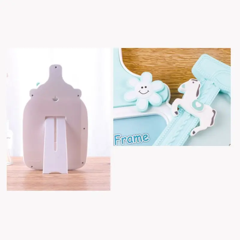

P15C Creative Baby Cartoon Bottle Shape Photo Frame Kid Birthday Gift Picture Holder