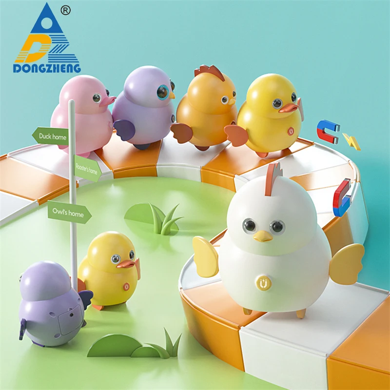 

Милая качающаяся Магнитная электрическая качели цыплята Магнитный ходящий утенок Сова курица игрушка для детей