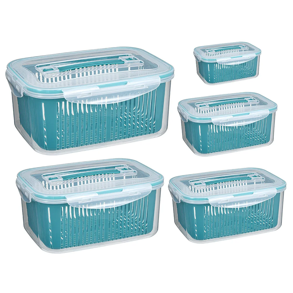 

5pcs Creative Kitchen Drain Baskets Home Vegetable Fruit Washing Baskets