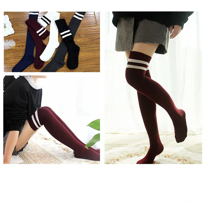 Впитывающие пот дезодорант наколенники для женщин твист вязание две полосы