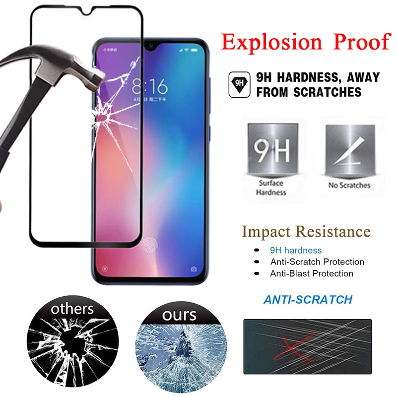 Защитное стекло на Xiaomi mi 9 t 9se cc9 cc9e бронированный протектор экрана xia t9 Cc