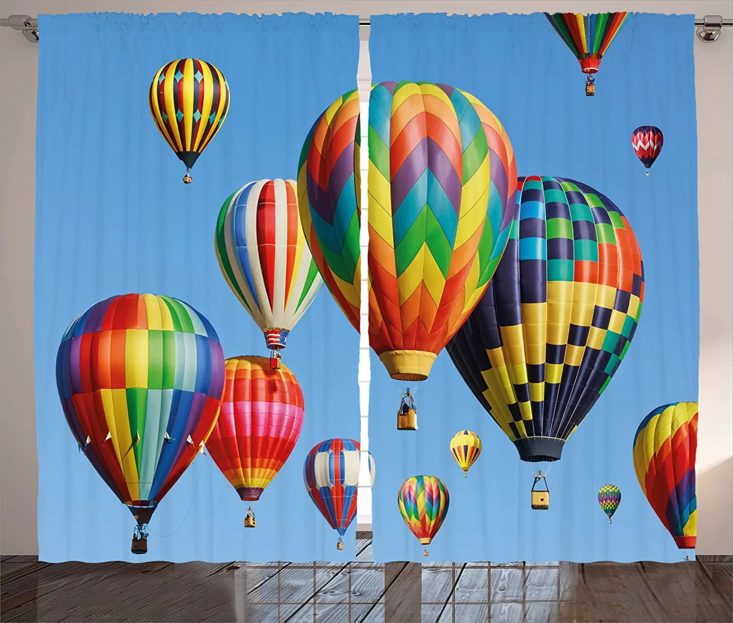 

Красочные светонепроницаемые шторы s ностальгические воздушные шары в небе летающее путешествие Веселые приключения хобби тема оконные шторы